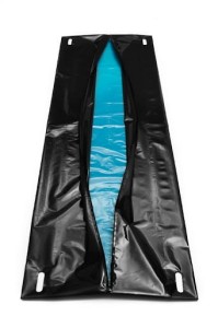 Worek na zwłoki czarny PCV zamykany na taśmę