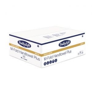 BULKYSOFT PREMIUM ręcznik papierowy skladany typu M-FOLD ULTRA 4 panelowy, 2w. 3125 szt./kart.