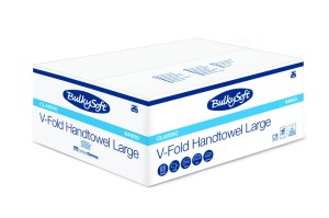 BULKYSOFT CLASSIC ręcznik papierowy składany typu V-FOLD (ZZ), BIAŁY 2w. 4000 szt. 