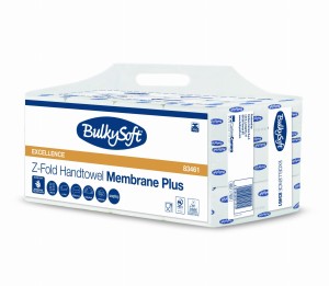 BULKYSOFT MEMBRANE PLUS ręcznik papierowy składany typu Z-Fold, 3 panelowy, BIAŁY, 3w. 1680 szt.