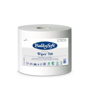 BULKYSOFT PREMIUM czyściwo 2w, kolor biały, celuloza, długość 760m, idealne do szyb, 1 rola/op.