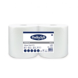 BULKYSOFT CLASSIC czyściwo papierowe, 2w. kolor biały, celuloza, długość 272m. 2 rolki/op.