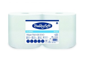 BULKYSOFT CLASSIC czyściwo 2w. kolor biały, celuloza, długość 405m. 2 rolki/op
