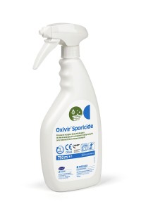 Oxivir Sporicide 750ml z końcówką spieniającą do dezynfekcji i mycia powierzchni Medilab