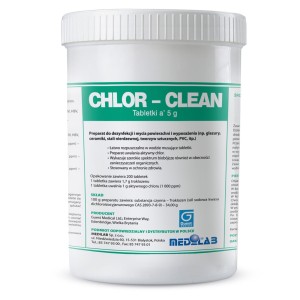 CHLOR CLEAN Preparat do dezynfekcji i mycia w tabletkach - 200 szt.