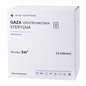 Gaza sterylna 1m2 13 nitkowa