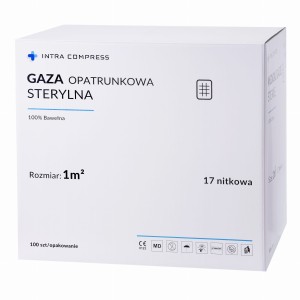 Gaza sterylna 1m2 17 nitkowa 