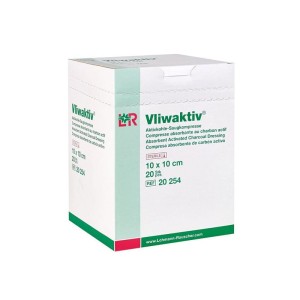 Vliwaktiv opatrunek chłonny z węglem 10cmx10cm
