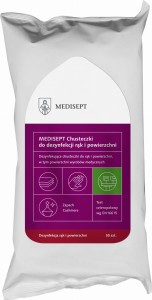 MEDISEPT CHUSTECZKI DO DEZYNFEKCJI RĄK I POWIERZCHNI - 50 SZT/OP