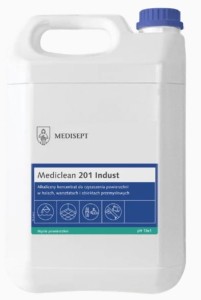 Mediclean 201 Indust - Koncentrat do czyszczenia powierzchni z zabrudzeń przemysłowych 5l