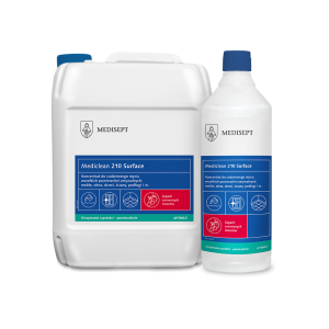 Mediclean 210 Surface - Zapach Czerwone owoce - Preparat do codziennego mycia wszelkich powierzchni zmywalnych